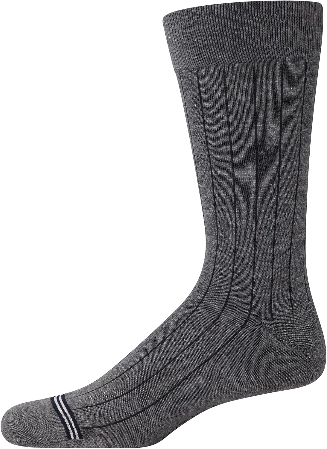 image:imageNautica Mens Dress Socks 5 Pack Breathable Comfort Stretch CrewLength Work Socks for Men for Business Formal Wear 6125BlackGrey
