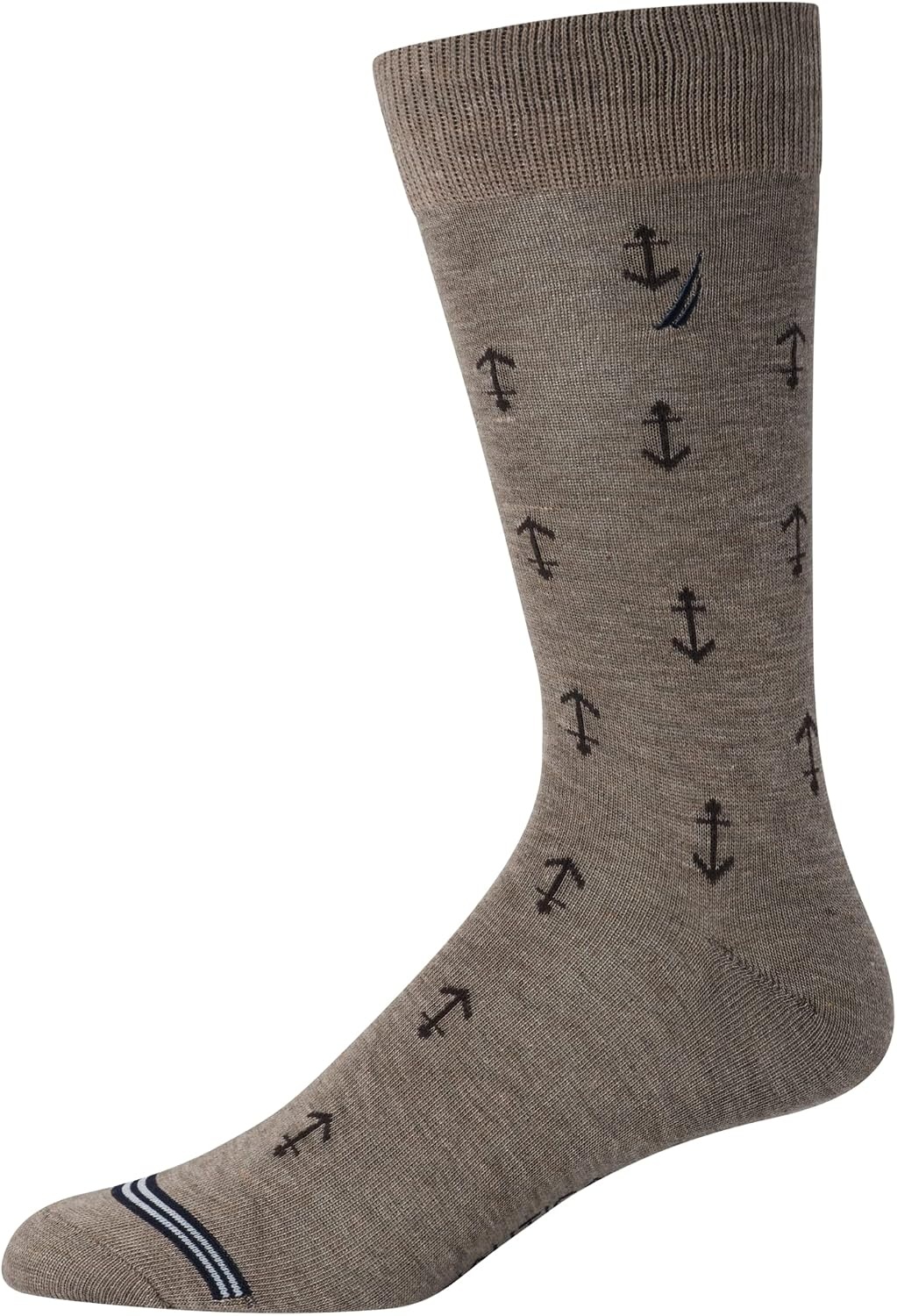 image:imageNautica Mens Dress Socks 5 Pack Breathable Comfort Stretch CrewLength Work Socks for Men for Business Formal Wear 6125BrownBlueBlack