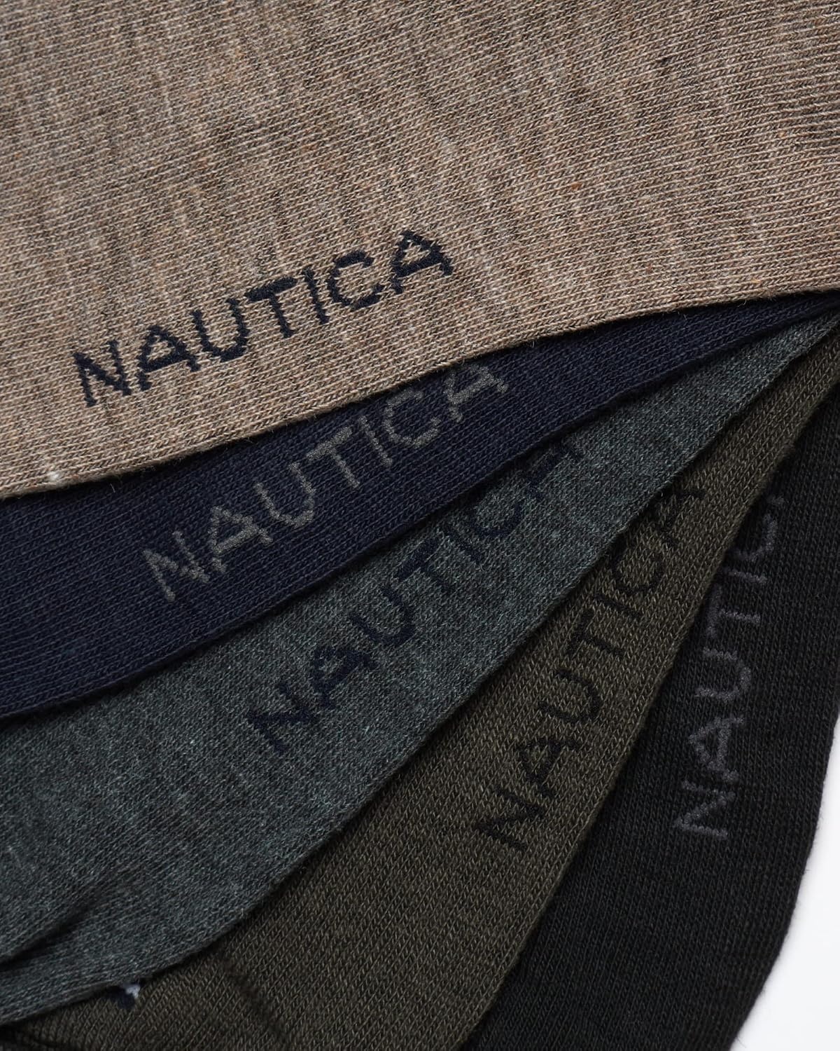 image:imageNautica Mens Dress Socks 5 Pack Breathable Comfort Stretch CrewLength Work Socks for Men for Business Formal Wear 6125BrownBlueBlack