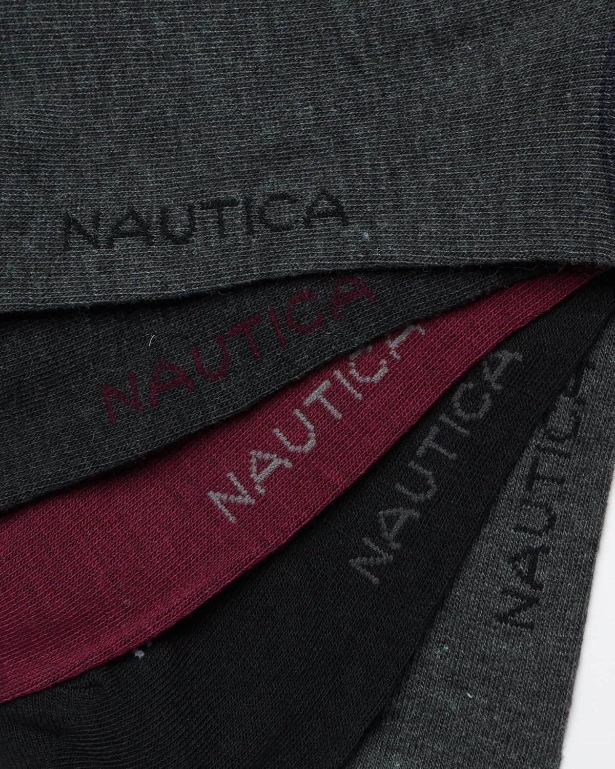 image:imageNautica Mens Dress Socks 5 Pack Breathable Comfort Stretch CrewLength Work Socks for Men for Business Formal Wear 6125Dark Grey Heather