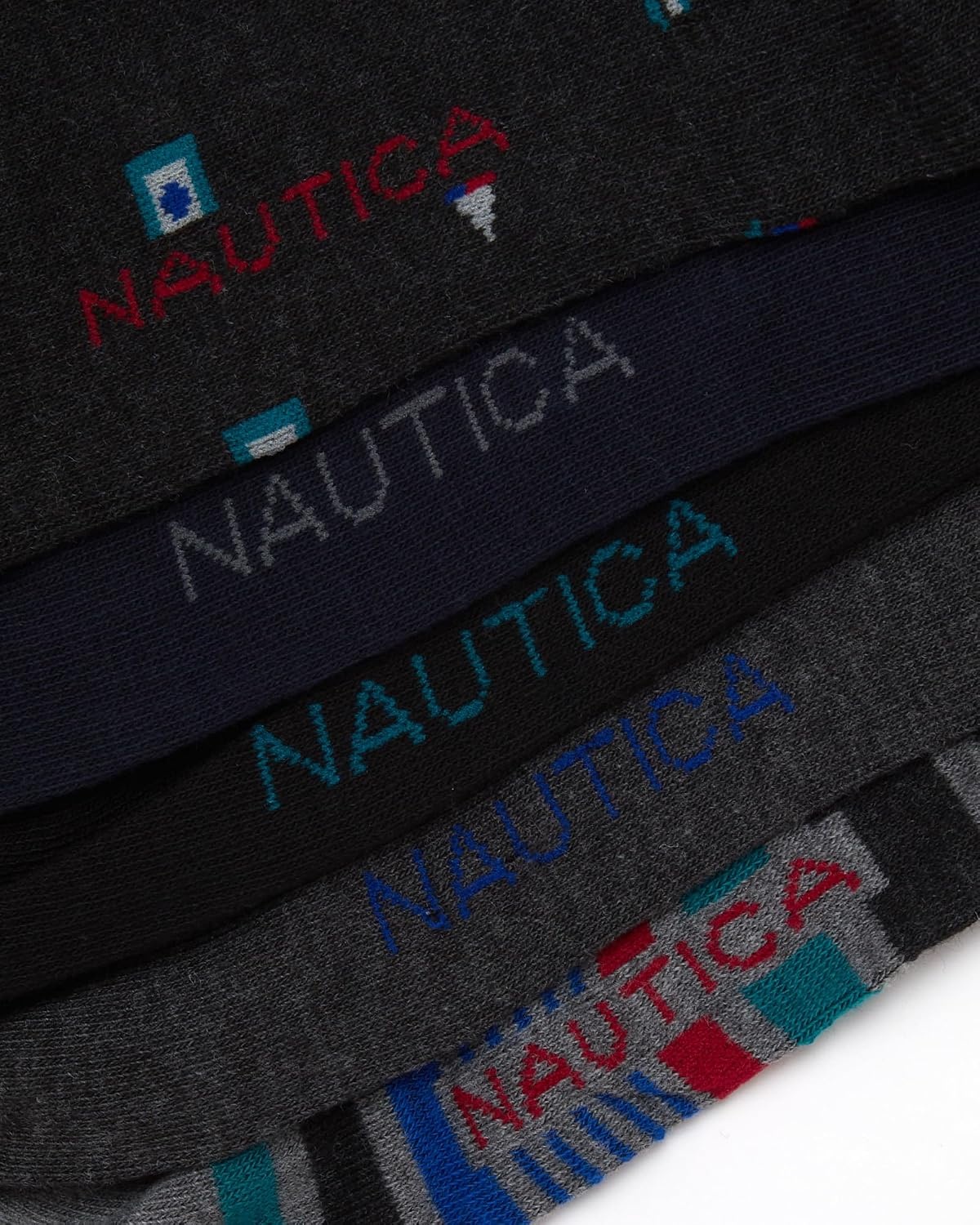 image:imageNautica Mens Dress Socks 5 Pack Breathable Comfort Stretch CrewLength Work Socks for Men for Business Formal Wear 6125Graphite Heather Assorted