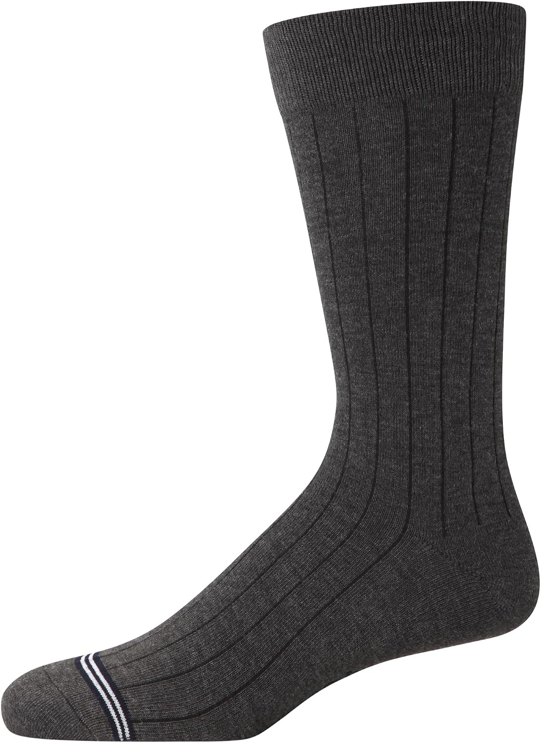 image:imageNautica Mens Dress Socks 5 Pack Breathable Comfort Stretch CrewLength Work Socks for Men for Business Formal Wear 6125NavyGrayBlack
