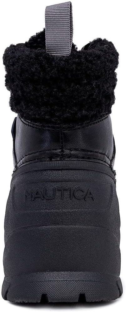 image:imageNautica Mens Duck Boots Waterproof Shell Insulated Snow and Rain Boot LaceUp Winter Shoe Channing Extended Sizes 716Blacktoyon Mid