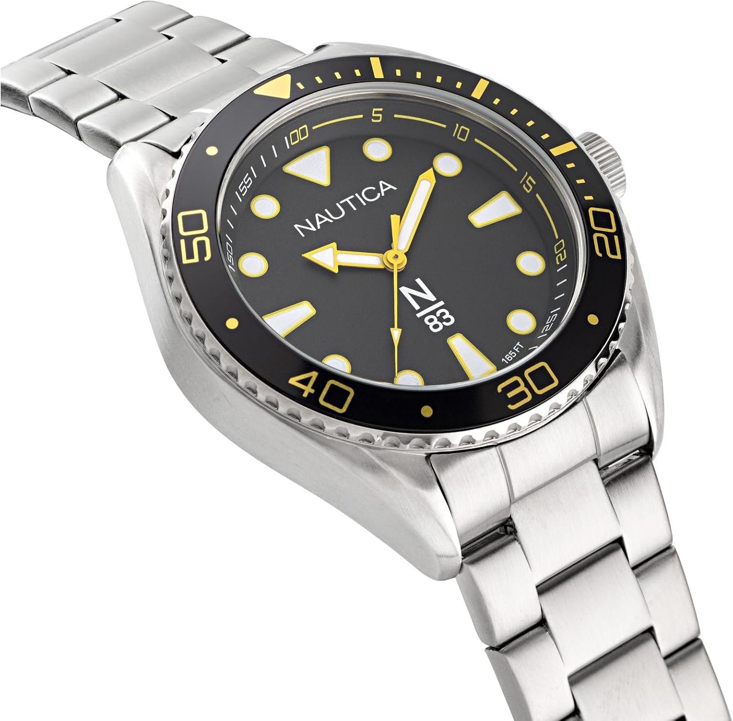 image:imageNautica Mens Finn World WatchSilverBlackSilver