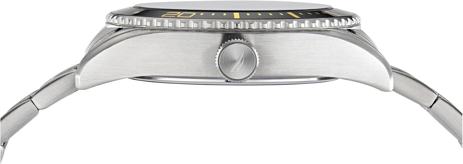 image:imageNautica Mens Finn World WatchSilverBlackSilver