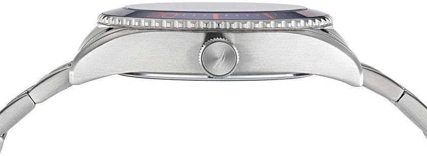 image:imageNautica Mens Finn World WatchSilverBlueSilver