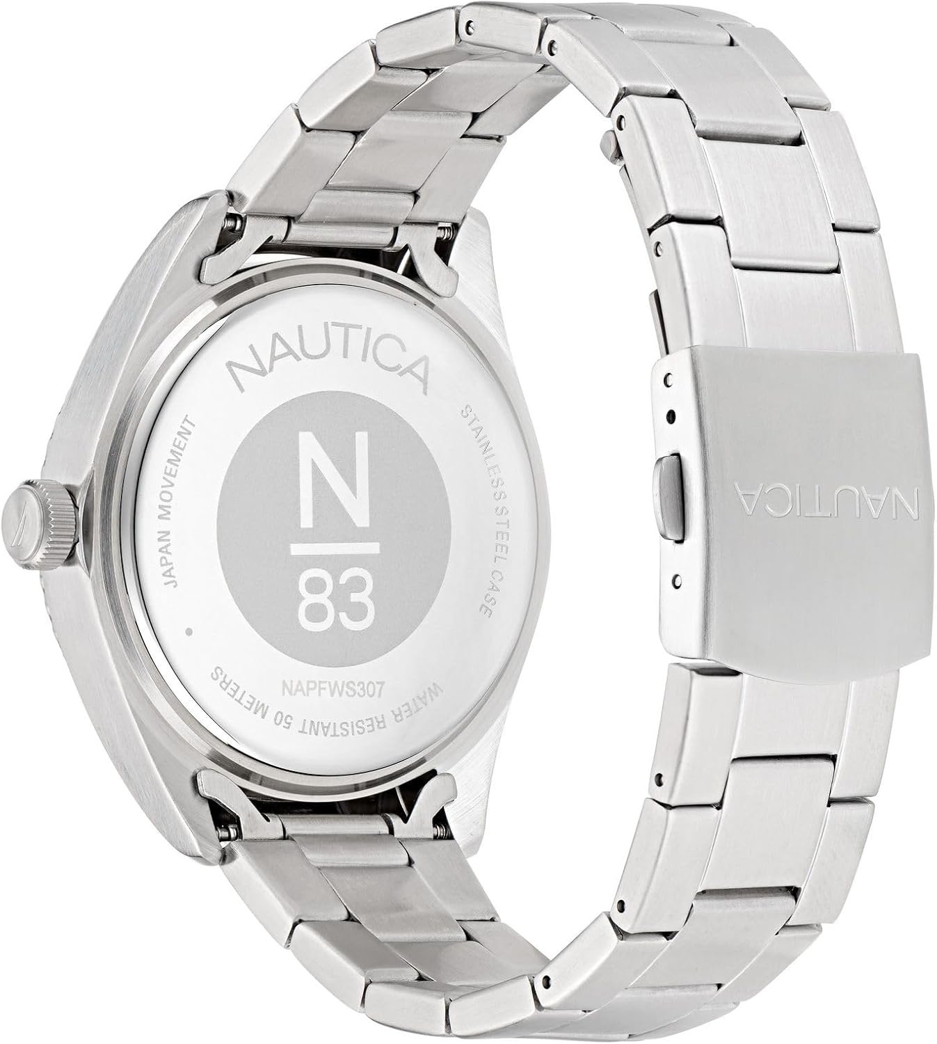 image:imageNautica Mens Finn World WatchSilverLight BlueSilver