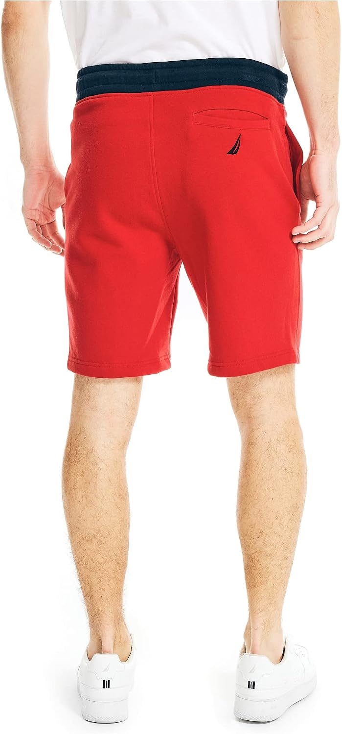 image:imageNautica Mens Fleece Knit Logo ShortsNautica Red