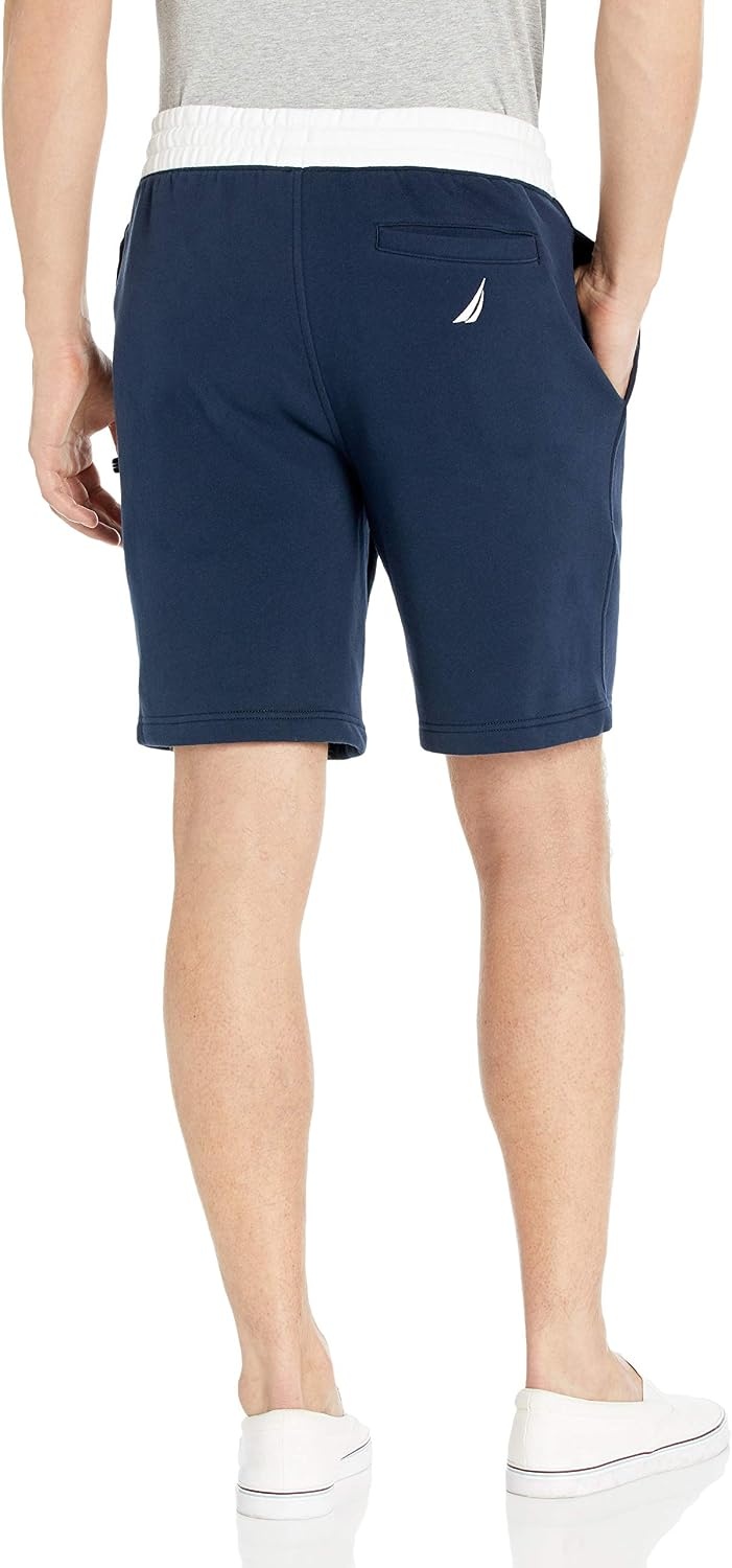 image:imageNautica Mens Fleece Knit Logo ShortsNavy