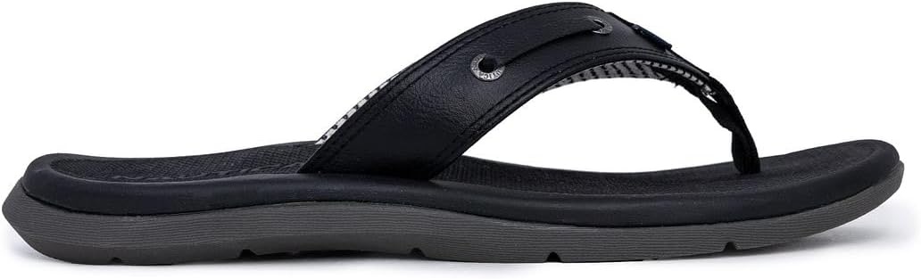 image:imageNautica Mens Flip Flop Beach Sandal Boat Slide Water SlippersBlackcasted