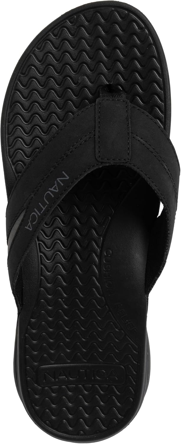 image:imageNautica Mens Flip Flop Beach Sandal Boat Slide Water SlippersBlackdanix