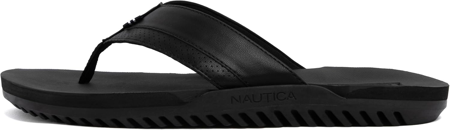 image:imageNautica Mens Flip Flop Beach Sandal Boat Slide Water SlippersBlackfriedrich