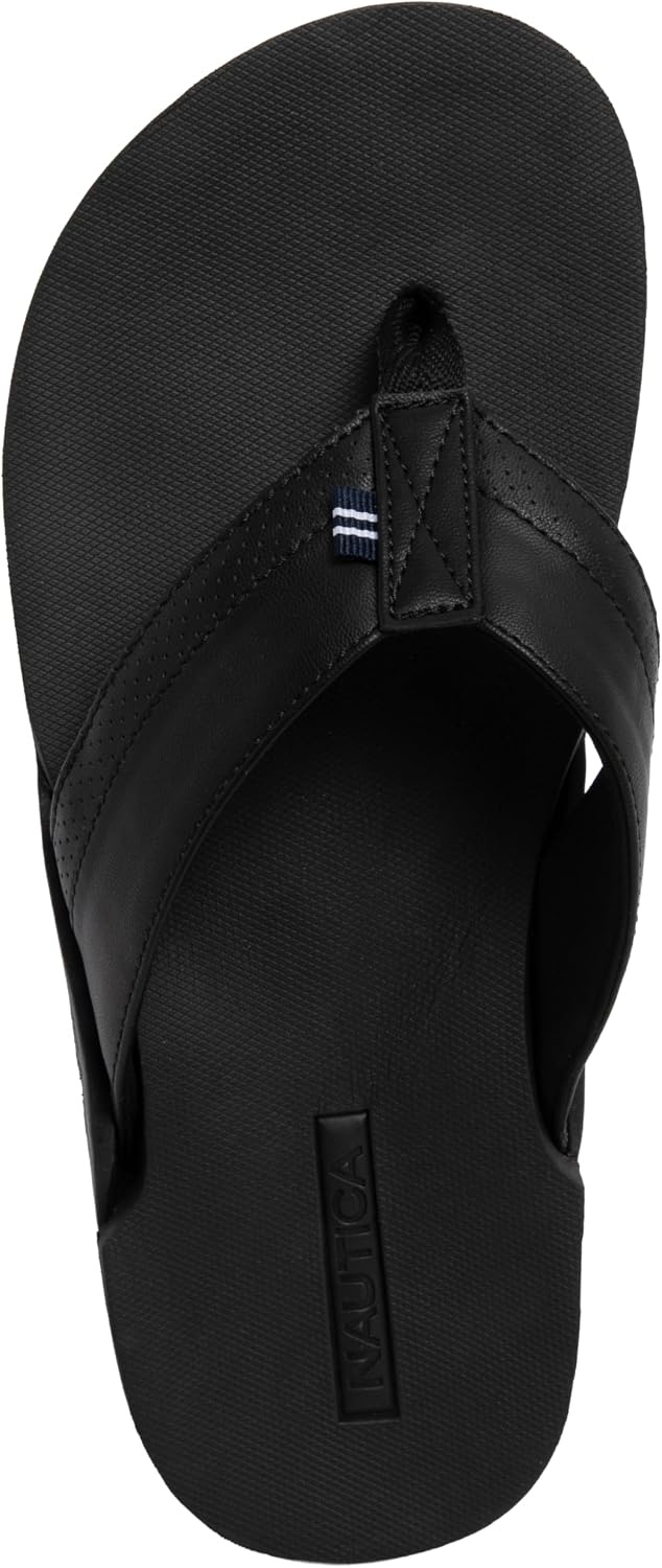 image:imageNautica Mens Flip Flop Beach Sandal Boat Slide Water SlippersBlackfriedrich