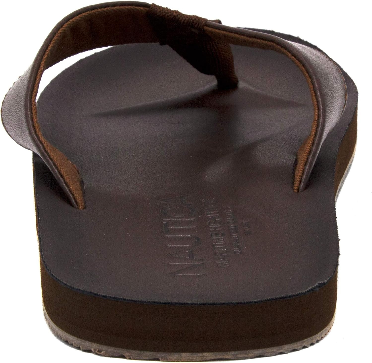 image:imageNautica Mens Flip Flop Beach Sandal Boat Slide Water SlippersBrownadain