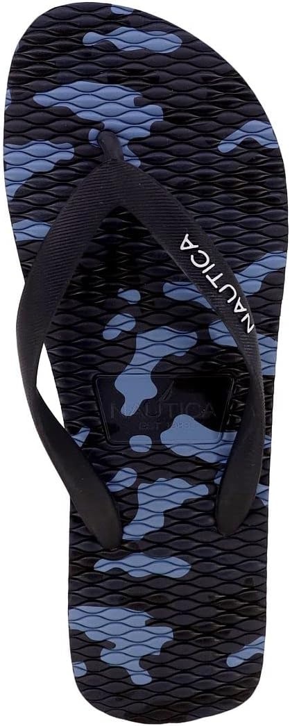 image:imageNautica Mens Flip Flop Beach Sandal Boat Slide Water SlippersJirennavy Camo
