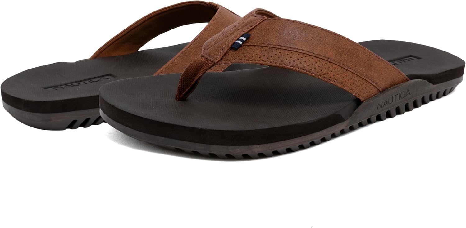 image:imageNautica Mens Flip Flop Beach Sandal Boat Slide Water SlippersTanfriedrich