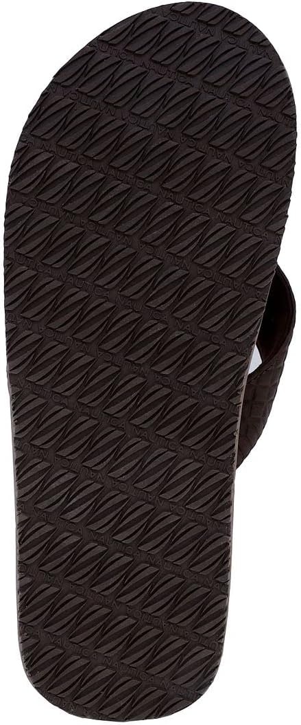 image:imageNautica Mens Flip Flop Shower Sandals Slides Comfortable Waterproof Beach Footwear SlipOn Thong MediumWide WidthBrowntidor