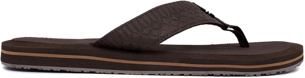 image:imageNautica Mens Flip Flop Shower Sandals Slides Comfortable Waterproof Beach Footwear SlipOn Thong MediumWide WidthBrowntidor
