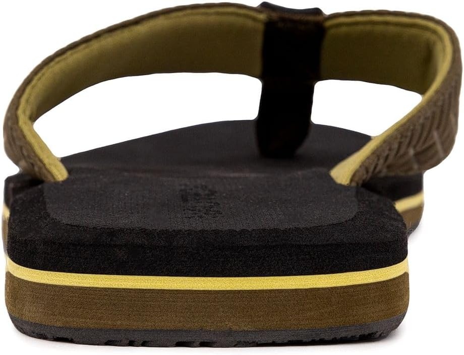 image:imageNautica Mens Flip Flop Shower Sandals Slides Comfortable Waterproof Beach Footwear SlipOn Thong MediumWide WidthOlivetidor