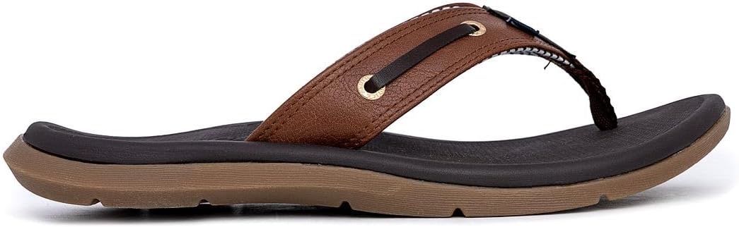 image:imageNautica Mens Flip Flop Shower Sandals Slides Comfortable Waterproof Beach Footwear SlipOn Thong MediumWide WidthTancasted