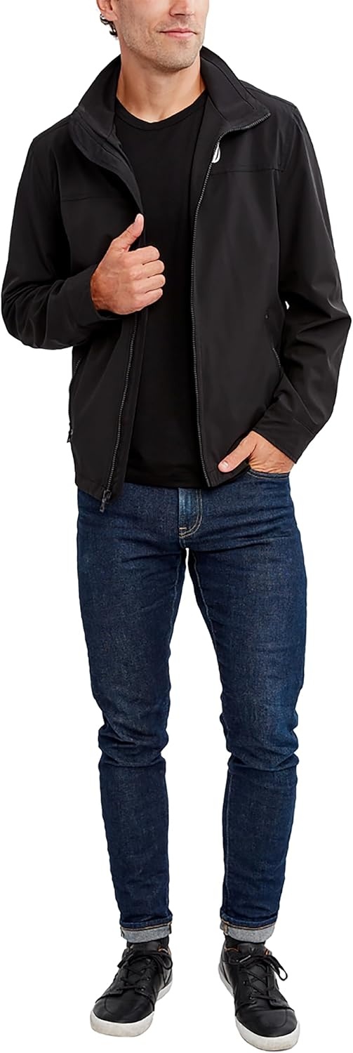 image:imageNautica Mens Golf Jacket Casual Wear Windbreaker Jacket Regular Big amp Tall SizesBlack