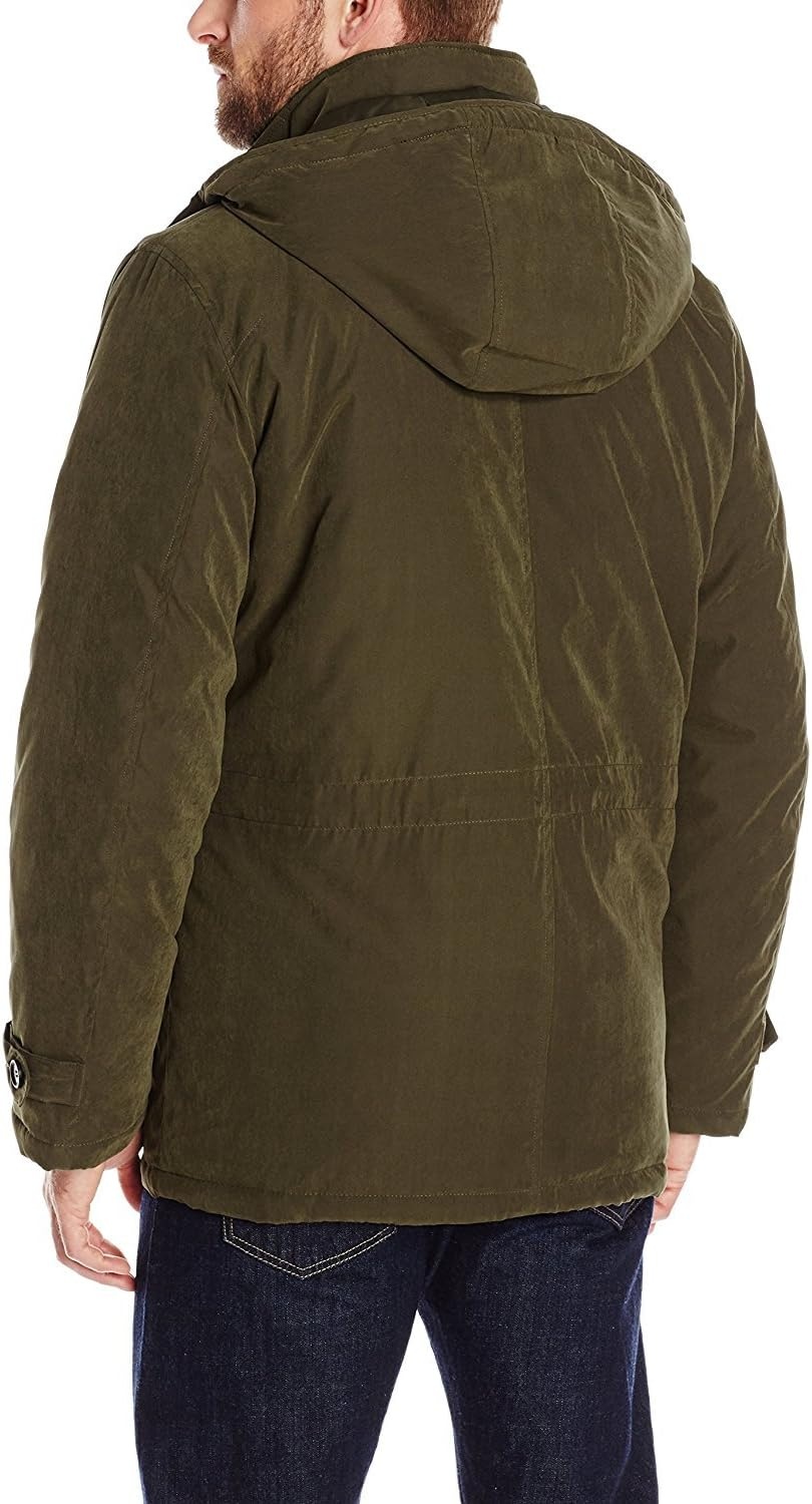 image:imageNautica Mens Heavyweight Puffer Jacket Parka Winter Coat Regular Big amp Tall SizesForest Night