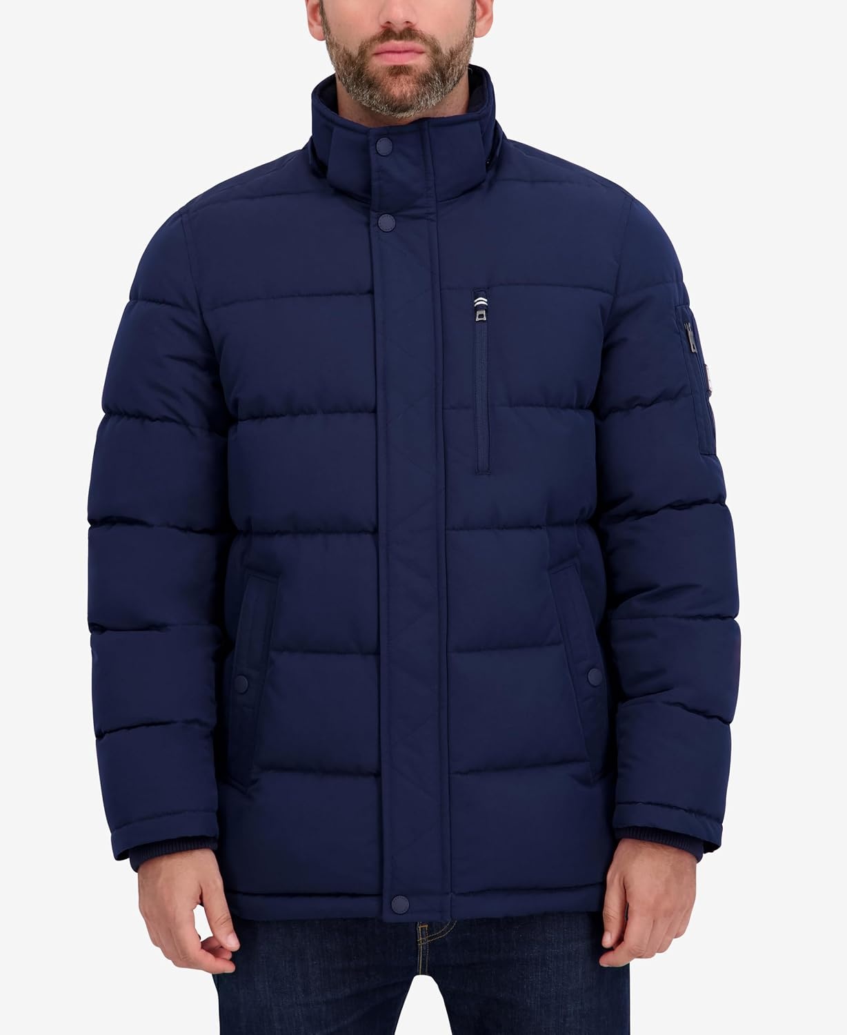image:imageNautica Mens Heavyweight Puffer Jacket Parka Winter Coat Regular Big amp Tall SizesNavy Seas