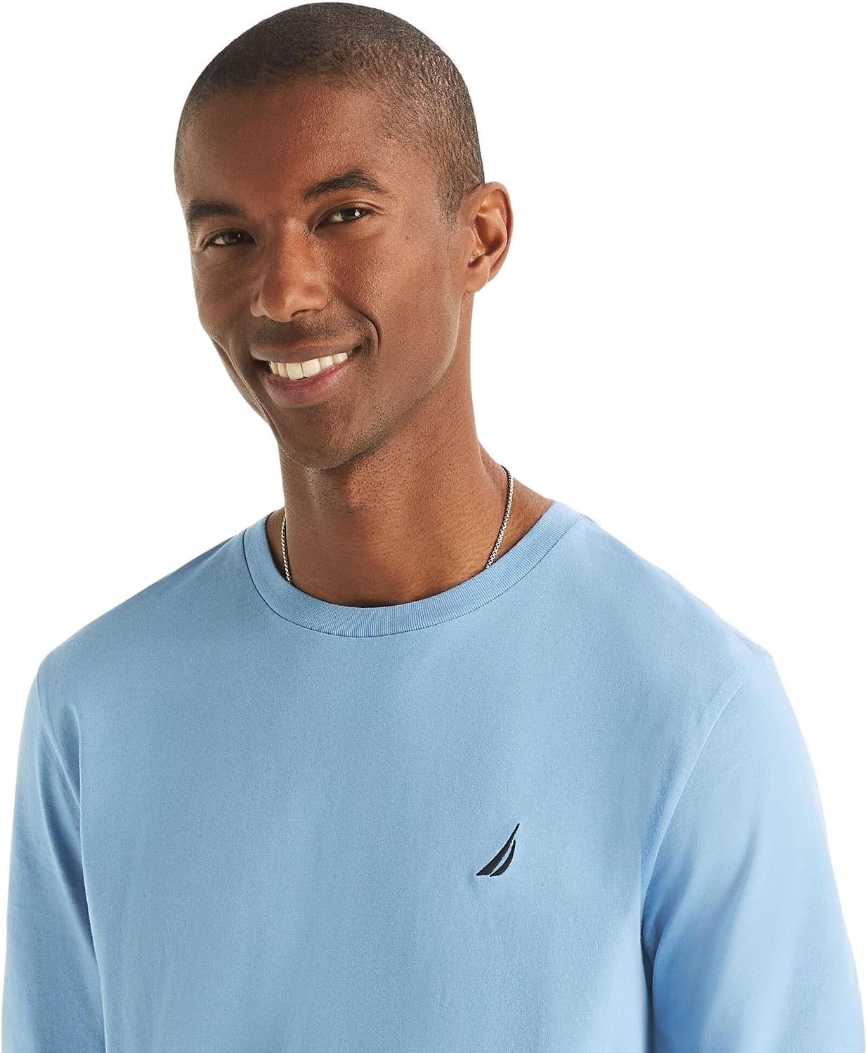 image:imageNautica Mens JClass Logo Long Sleeve TShirtAllure Blue