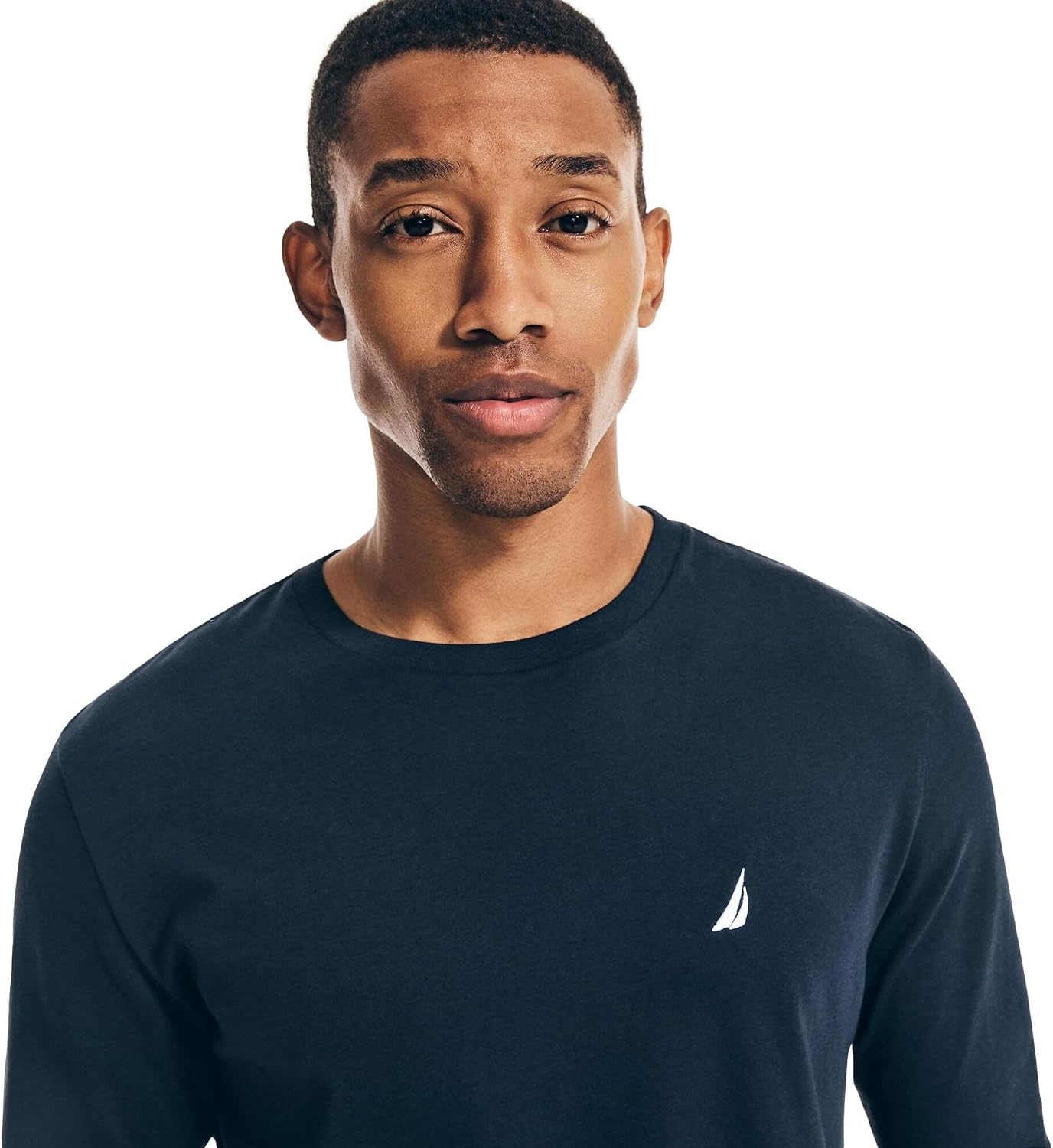 image:imageNautica Mens JClass Logo Long Sleeve TShirtNavy Seas