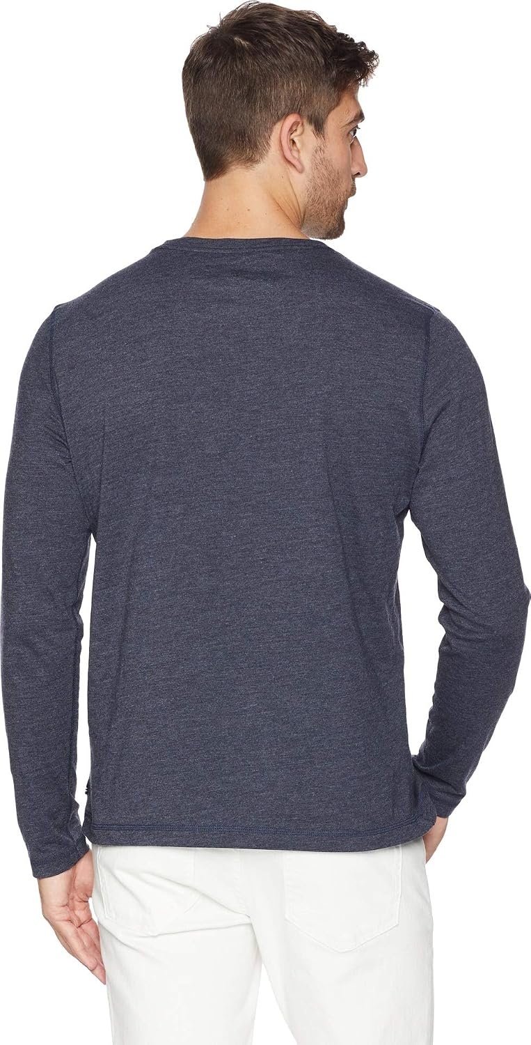 image:imageNautica Mens JClass Logo Long Sleeve TShirtNavy Solid