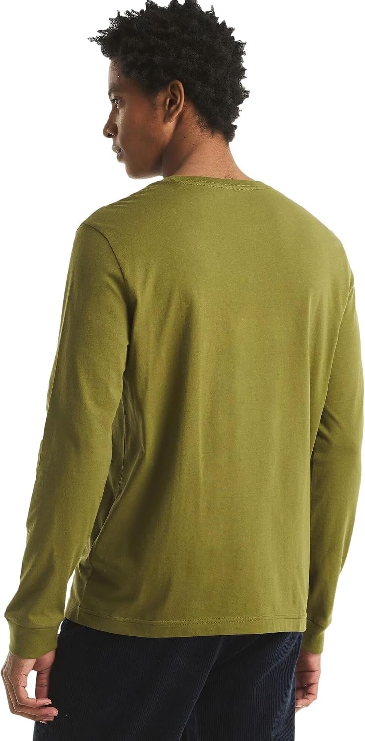 image:imageNautica Mens JClass Logo Long Sleeve TShirtNew Cape Olive