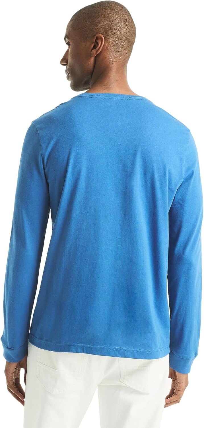 image:imageNautica Mens JClass Logo Long Sleeve TShirtNew Delft Blue