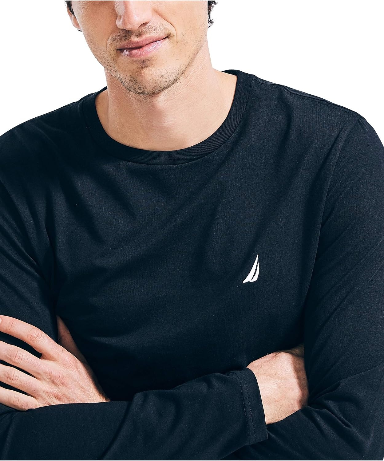 image:imageNautica Mens JClass Logo Long Sleeve TShirtNew True Black