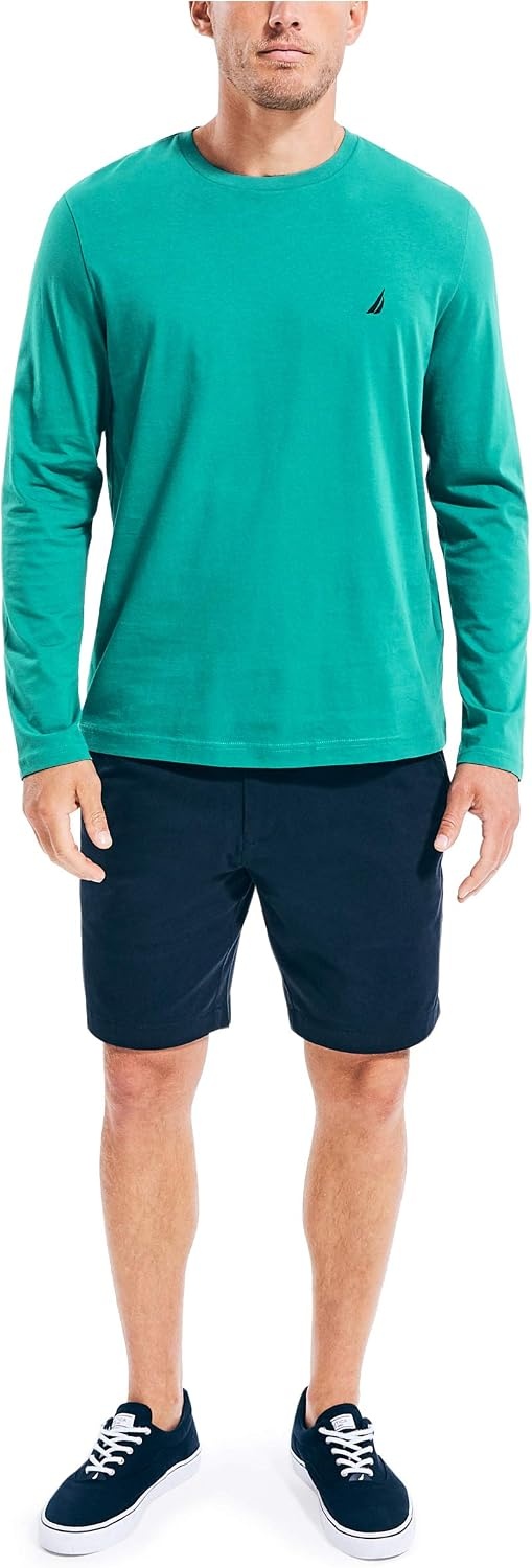 image:imageNautica Mens JClass Logo Long Sleeve TShirtParasail Green
