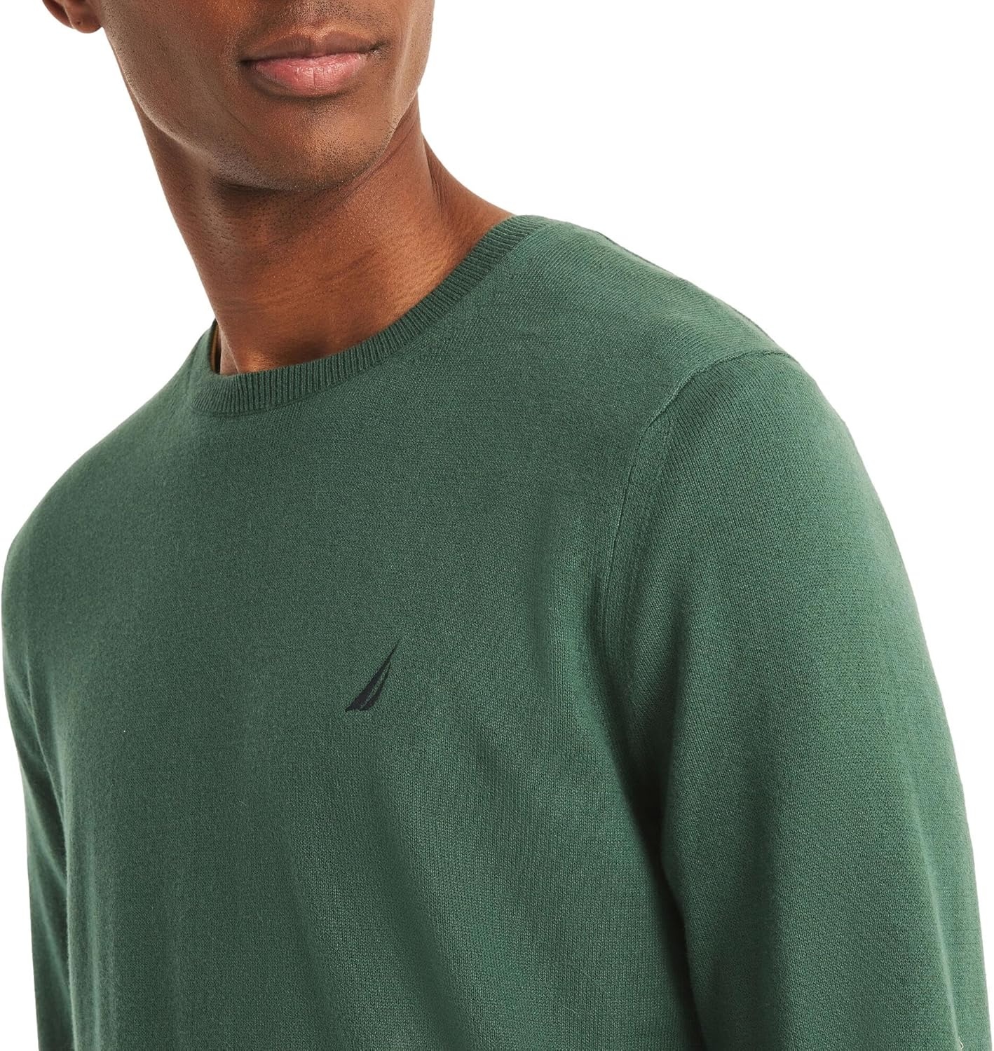 image:imageNautica Mens JClass Logo Long Sleeve TShirtRain Forest Green
