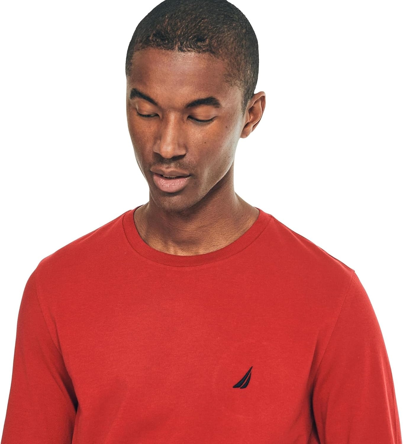 image:imageNautica Mens JClass Logo Long Sleeve TShirtRed
