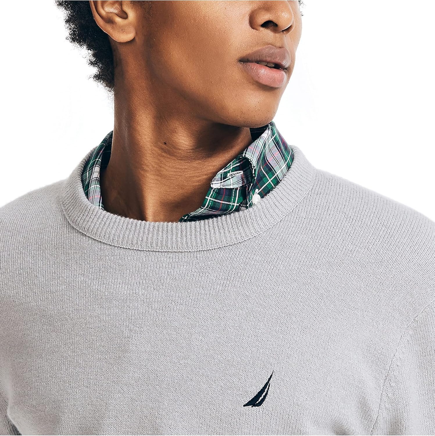 image:imageNautica Mens JClass Logo Long Sleeve TShirtSharkfin Grey