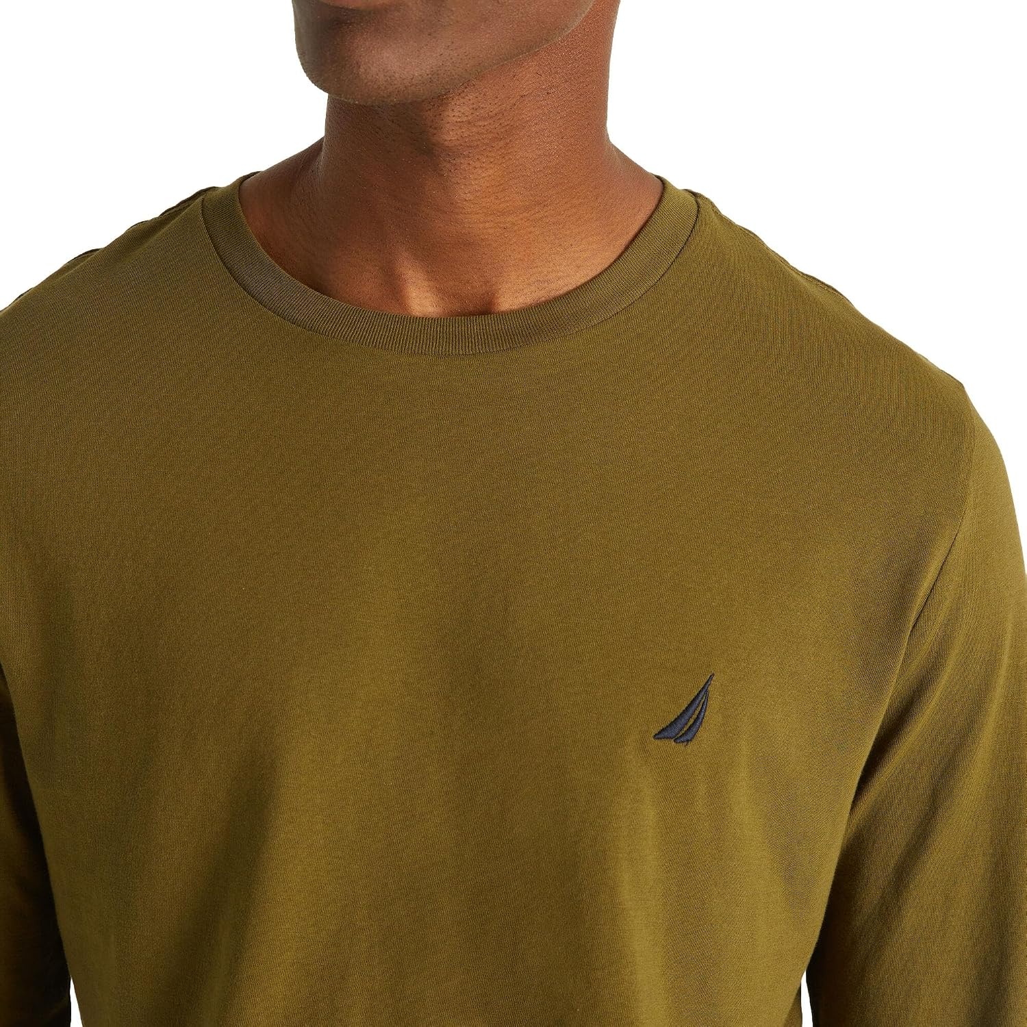 image:imageNautica Mens JClass Logo Long Sleeve TShirtThe Dark Olive