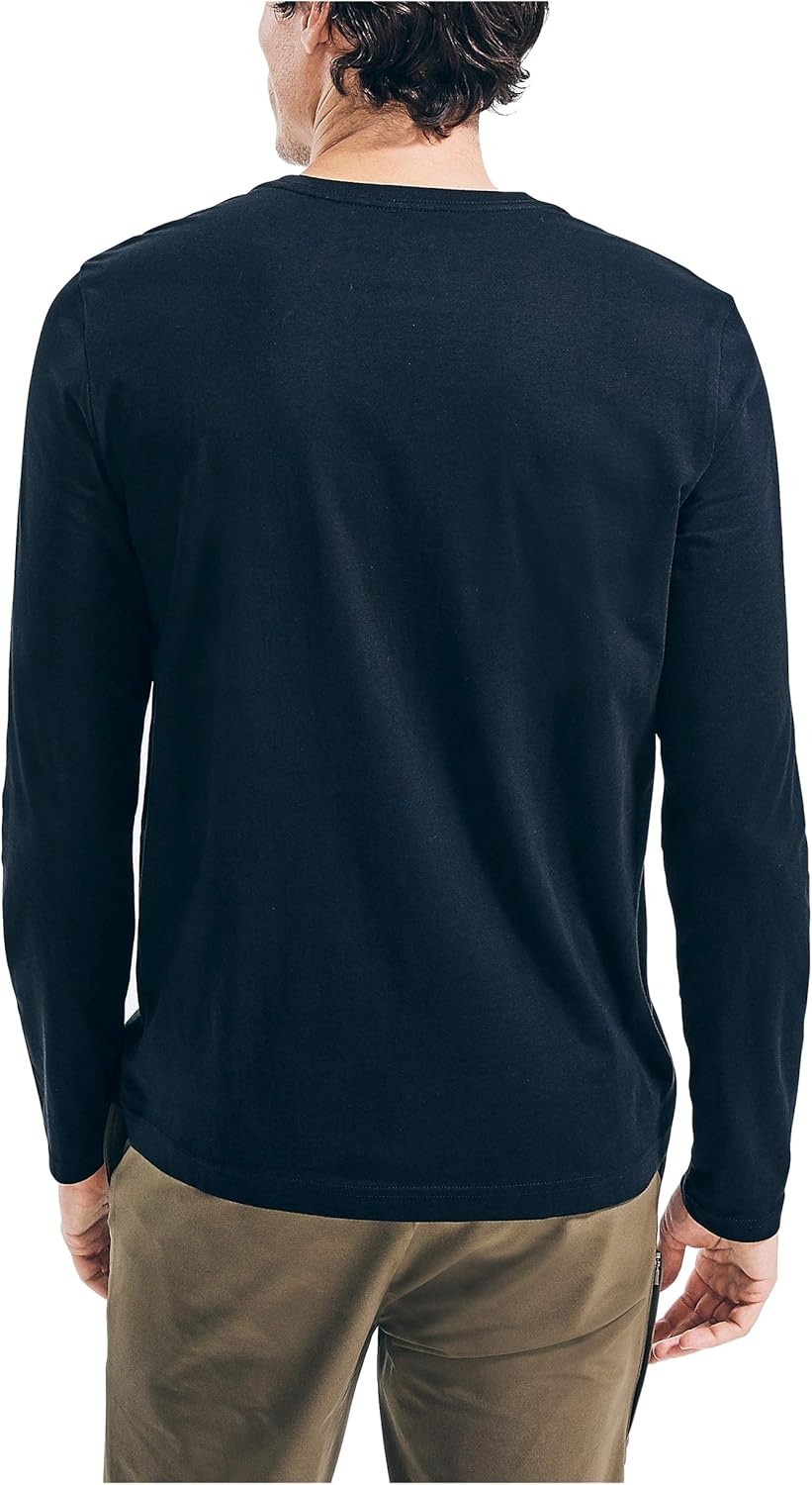 image:imageNautica Mens JClass Logo Long Sleeve TShirtTrue Black
