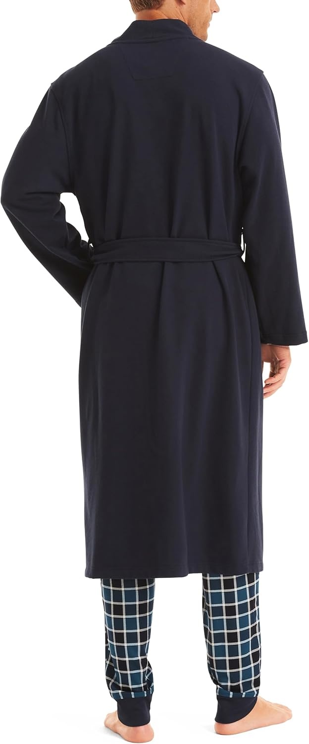 image:imageNautica Mens Kimono Robe Navy One Size