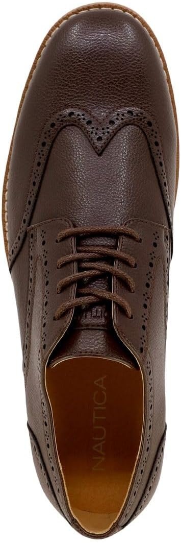 image:imageNautica Mens Knit Dress Oxford Dress Sneakers Breathable Stylish Lightweight amp Comfortable Ideal for Business or WalkingBrown Pebbled