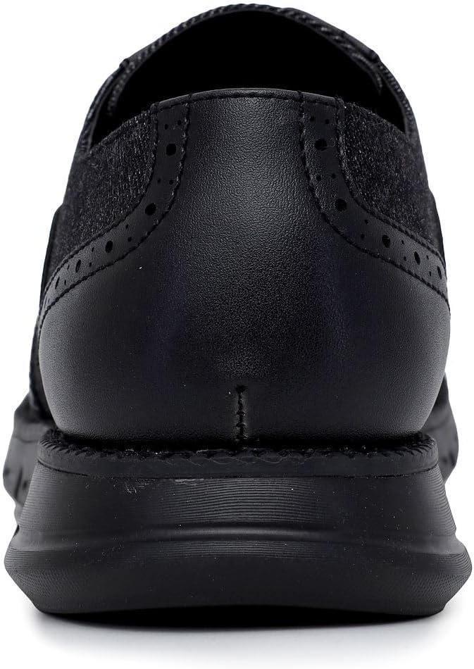 image:imageNautica Mens Knit Dress Oxford Dress Sneakers Breathable Stylish Lightweight amp Comfortable Ideal for Business or WalkingDenim Black Smooth