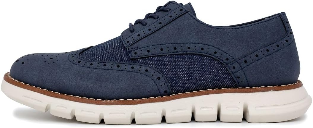 image:imageNautica Mens Knit Dress Oxford Dress Sneakers Breathable Stylish Lightweight amp Comfortable Ideal for Business or WalkingNavy Denim Smooth