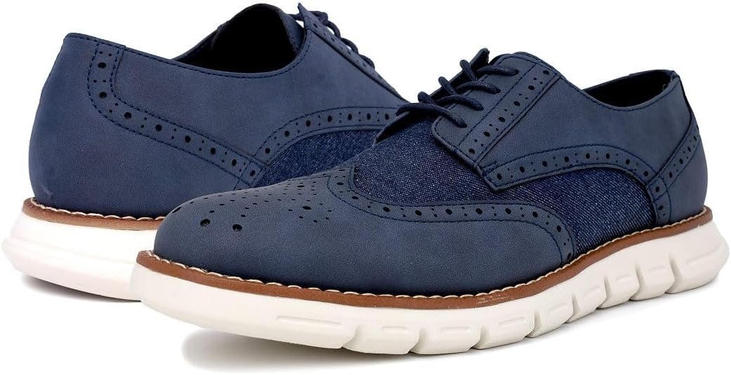 image:imageNautica Mens Knit Dress Oxford Dress Sneakers Breathable Stylish Lightweight amp Comfortable Ideal for Business or WalkingNavy Denim Smooth