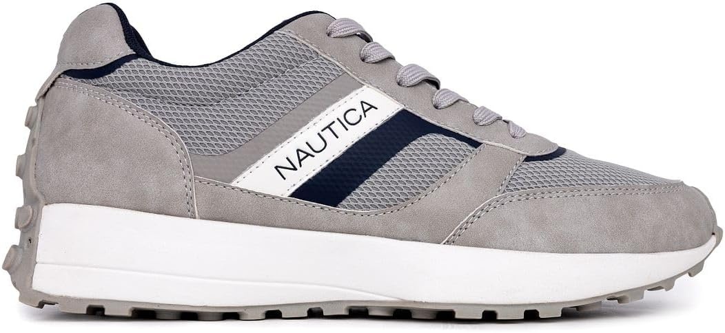 image:imageNautica Mens LaceUp Sneakers Casual Stylish and Comfortable for WalkingGrey Navyoutfall 4