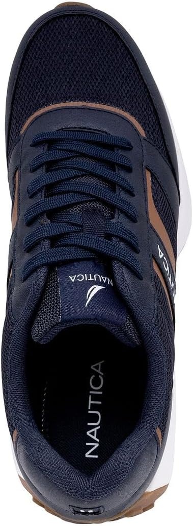 image:imageNautica Mens LaceUp Sneakers Casual Stylish and Comfortable for WalkingNavy Cognacoutfall 4