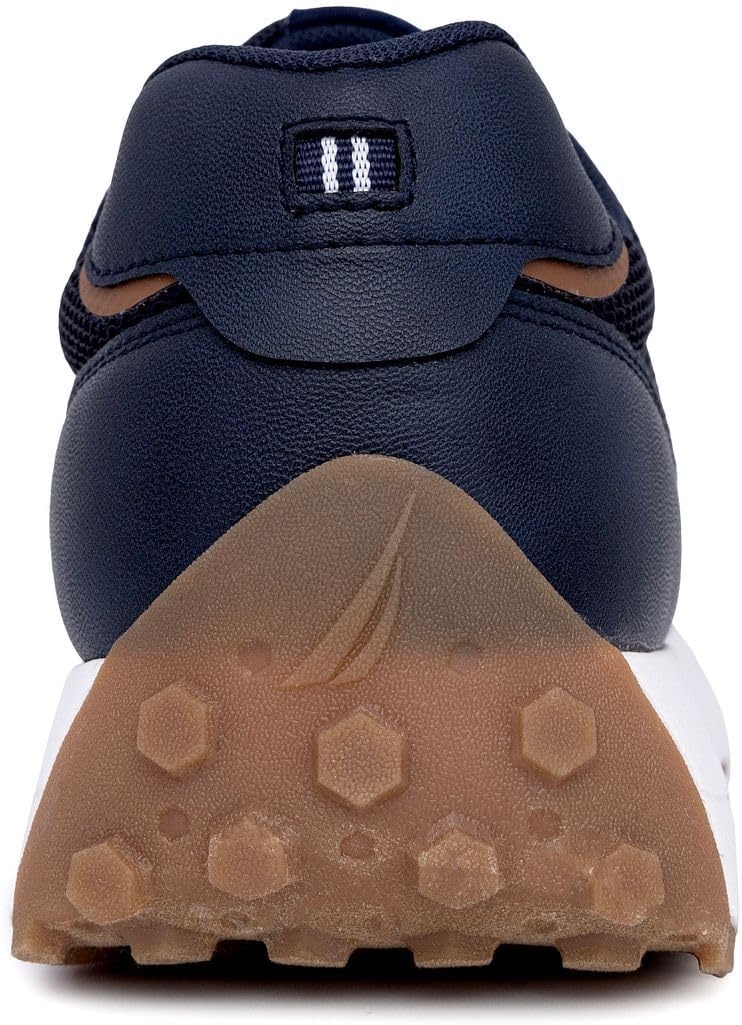 image:imageNautica Mens LaceUp Sneakers Casual Stylish and Comfortable for WalkingNavy Cognacoutfall 4