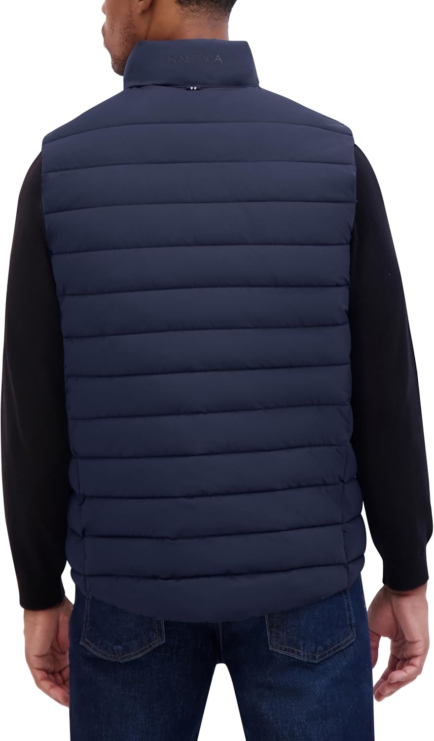 image:imageNautica Mens Lightweight Puffer Vest Wind amp WaterResistantAbyss