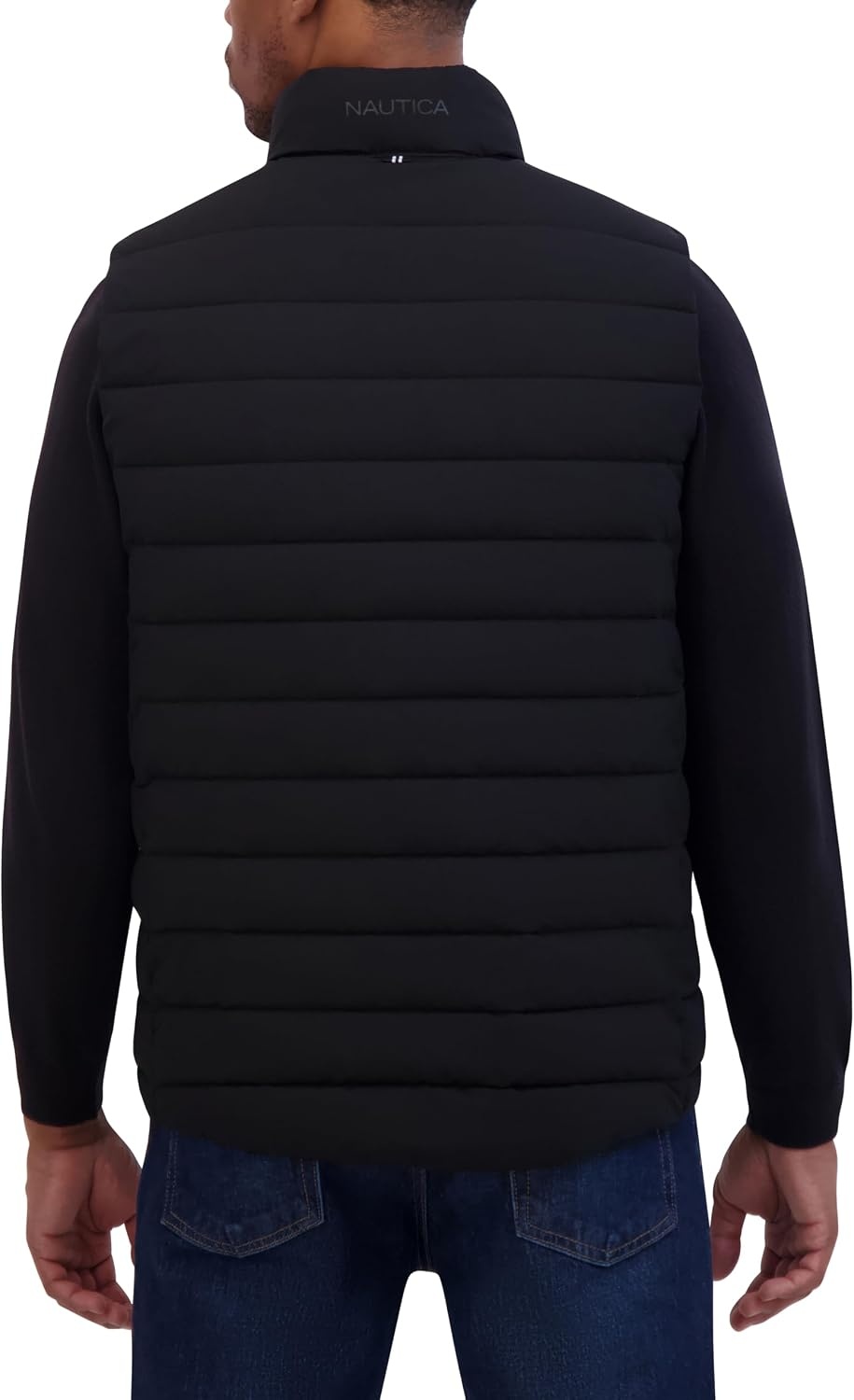 image:imageNautica Mens Lightweight Puffer Vest Wind amp WaterResistantBlack
