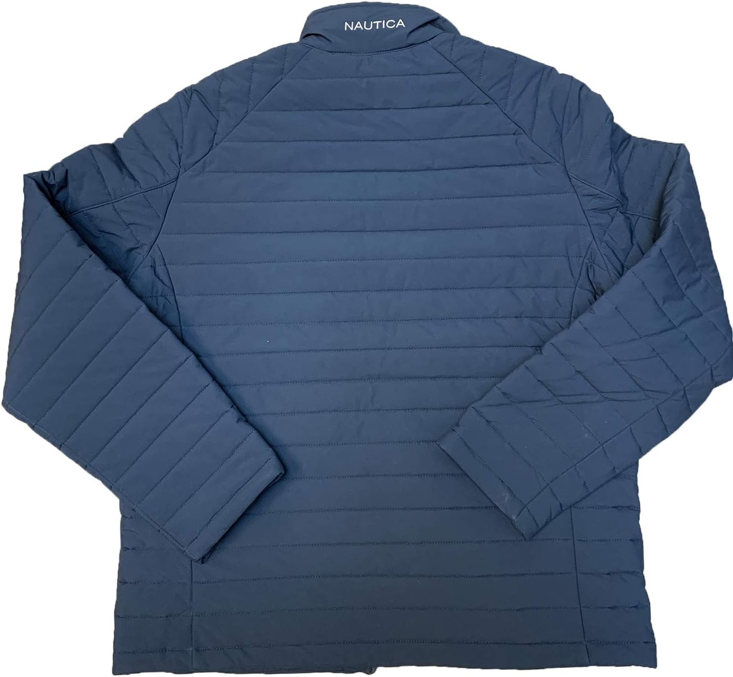 image:imageNautica Mens Lightweight Quilted Puffer Jacket Full Zip Transitional OuterwearDenim